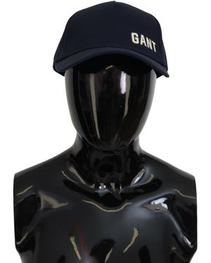 GANT Cotton Logo Print Baseball Cap Casual Hat - Black