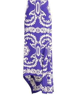 Etro Asymmetrical Long Skirt - Purple