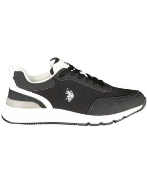 U.S. POLO ASSN. Black Polyester Men's Trainer