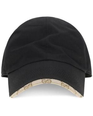 Gucci Black Cotton Cap (baseball Hat)
