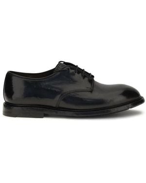 Premiata Black Calf Leather Bos Taurus Oxfords And Derbies