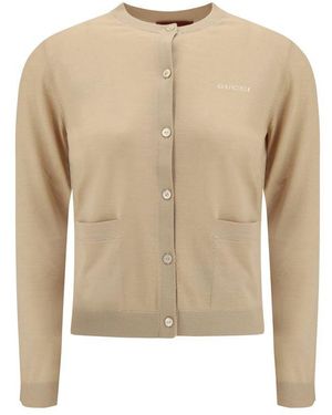 Gucci Cashmere Cardigan - Natural