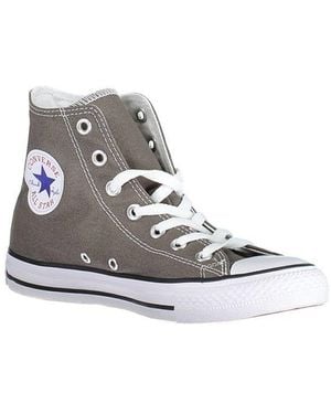 Converse Gray Textile Sneaker - White