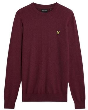 Lyle & Scott Bordeaux Cotton Sweatshirt - Purple