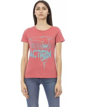 TRUSSARDI ACTION Multicolour Cotton T - Red