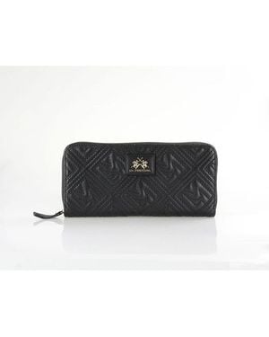 La Martina Polyethylene Wallet - Black