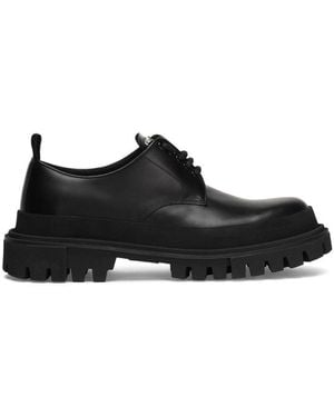 Dolce & Gabbana Leather Derbies - Black