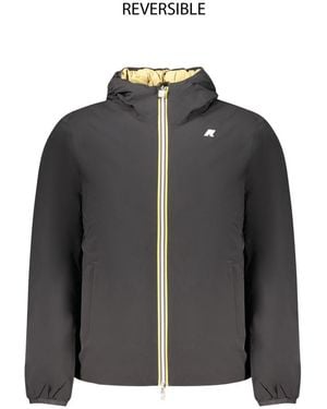 K-Way Black Nylon Men's Jacket - S - Grey