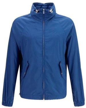 Brunello Cucinelli Blue Polyester Shell Jacket