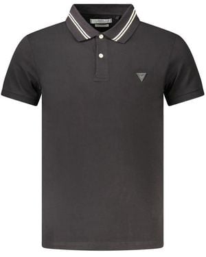 Guess Black Cotton Polo Shirt