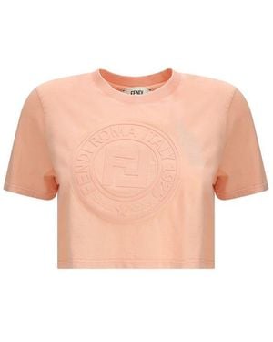 Fendi Cropped T - Pink
