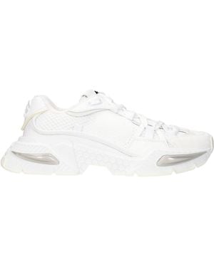 Dolce & Gabbana White Fabric Athletic Trainers