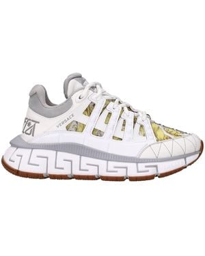 Versace White Leather Sneakers