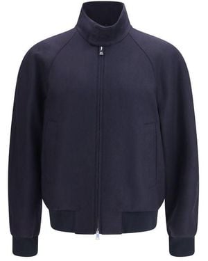 Fendi Blue Cashmere Bomber