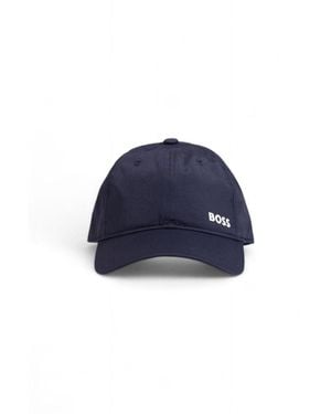 BOSS Blue Polyamide Hats & Cap