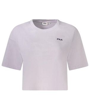 Fila Cotton Tops & T-Shirt - Purple