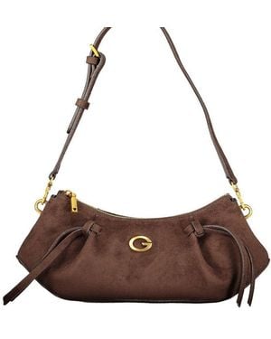 Guess Brown Polyester Handbag