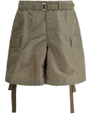 Sacai Cargo Shorts - Green