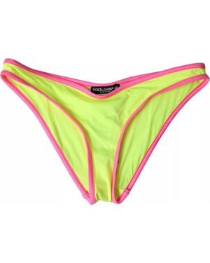 Dolce & Gabbana Nylon Swimwear Bottom Beachwear Bikini - Yellow