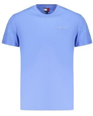 Tommy Hilfiger Light Blue Cotton Men's T