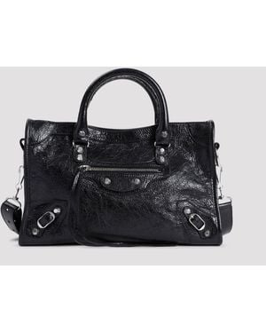 Balenciaga Black Calf Leather Le City Bag