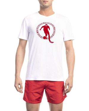 Bikkembergs W H I T E Beachwear T-shirt - White