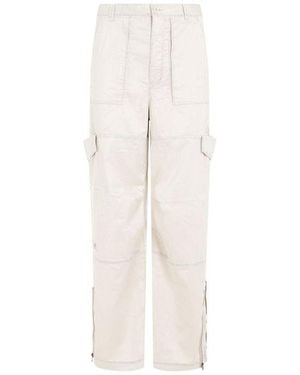 Acne Studios Cargo Trousers With Wide Leg Design - White