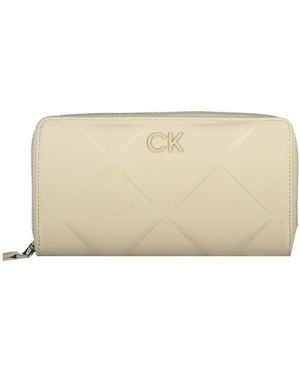 Calvin Klein Quilted Zip Around Wallet K50K504225 - Natural
