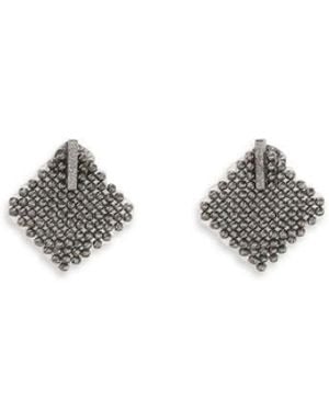 Brunello Cucinelli Silver Silver Earrings - White