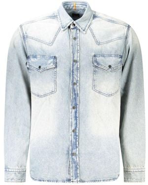 BOSS Cotton Shirt - Blue