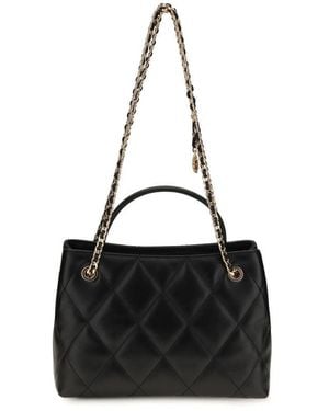 Tory Burch Black Calf Leather Bos Taurus Shoulder Bag