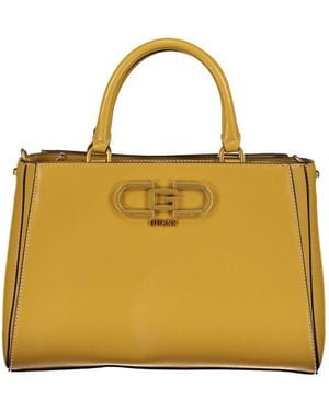 Guess Polyethylene Handbag - Yellow