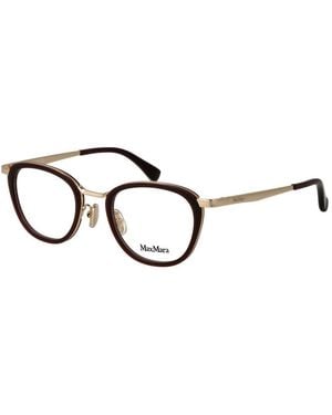 Max Mara Brown Plastic Glasses (frames) - Black