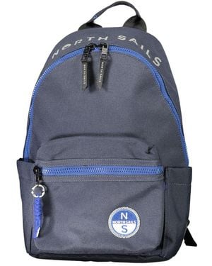 North Sails Blu Polyester Men Backpack - Blue