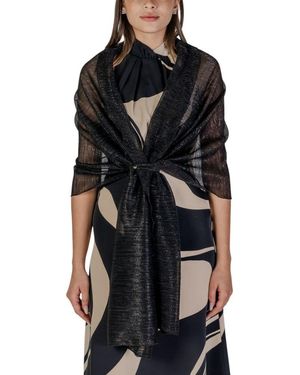 Rinascimento Black Polyester Scarf