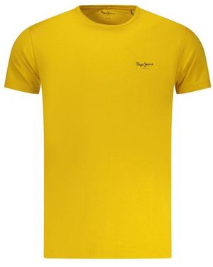 Pepe Jeans Giallo Cotton Men's T - Yellow