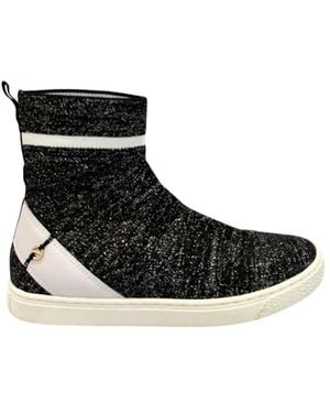 Borbonese Black Rubber Trainer
