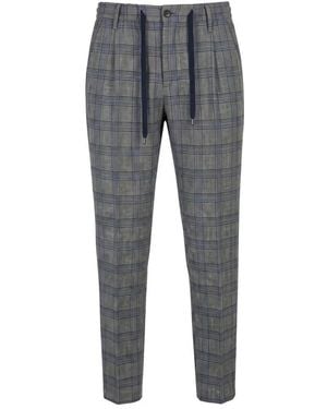 Baldinini Green Cotton Men Trousers - Grey