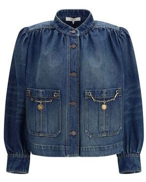 Chloé Cotton Jacket - Blue