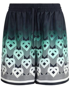 CASABLANCA Gradient Monogram Shorts - Green