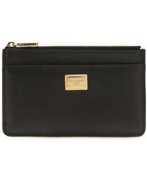 Dolce & Gabbana Black Calf Leather Bos Taurus Wallet