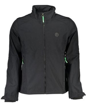 Gianmarco Venturi Black Polyester Men's Jacket