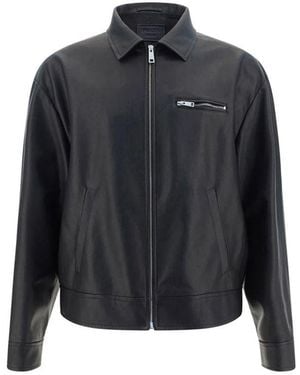 Prada Leather Jackets - Black