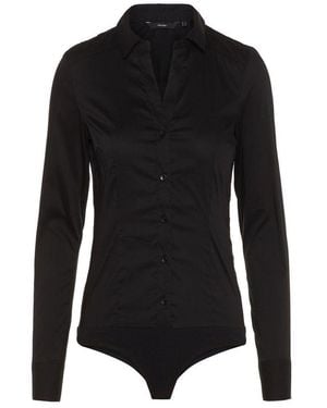 Vero Moda Black Cotton Bodysuit