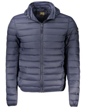 Roberto Cavalli Padded Jacket Hooded Lightweight - Blue