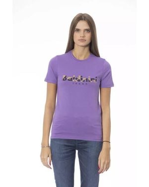 Baldinini Purple Cotton T