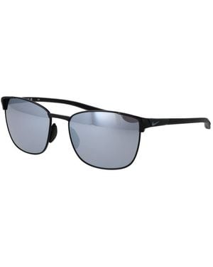 Nike Black Metal Sunglasses - Blue