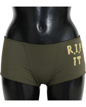 John Galliano Olive Green Briefs 's Boxer Lingerie Underwear - Black