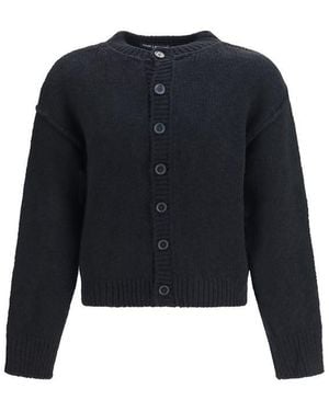 Our Legacy Black Wool Oves Aries Cardigan - Blue