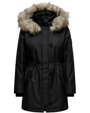 ONLY Black Polyester Jackets & Coat